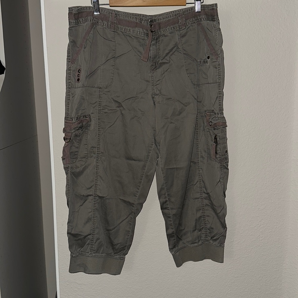 Apt 9. Capri-joggers. Lightweight. Size 18.  Color: Dark Earth/khaki